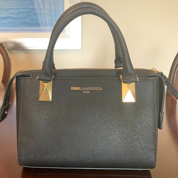 Karl Lagerfeld Bags Karl Lagerfeld Black Leather Bag Poshmark